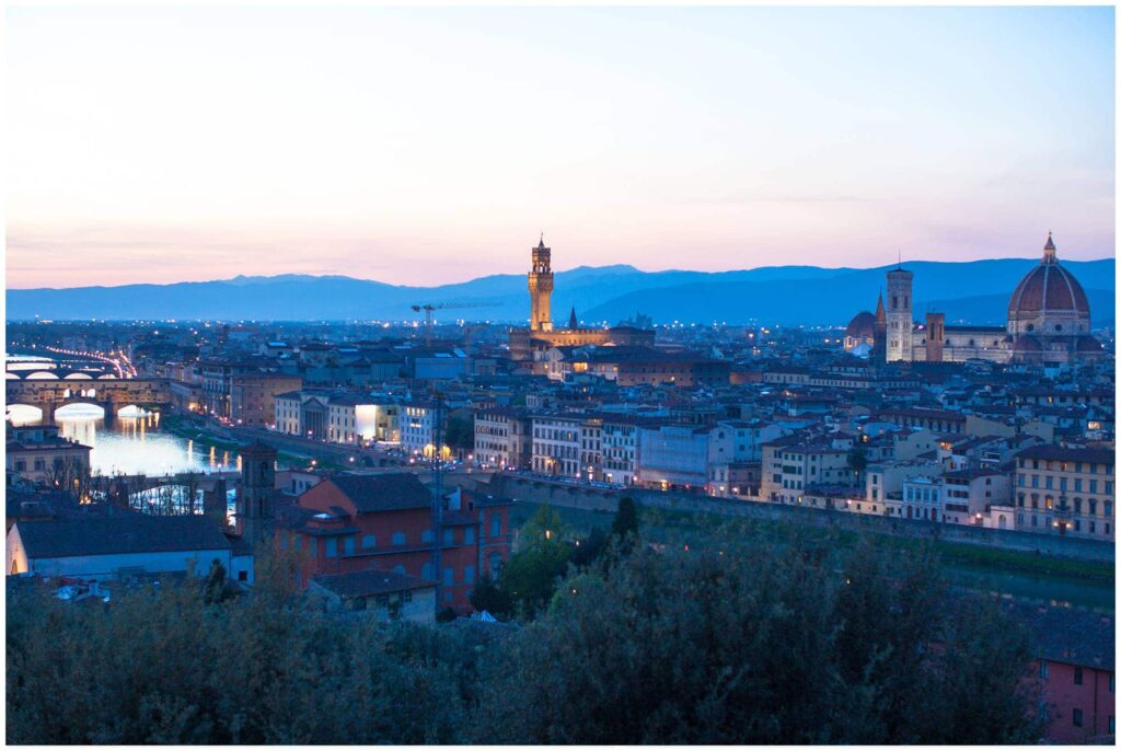 Journey of Doing - Piazzale Michelangelo at blue hour
