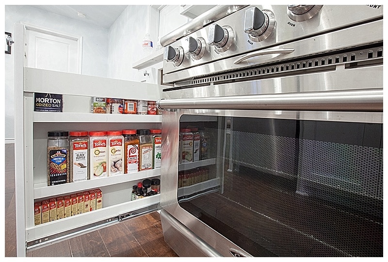 Journey of Doing - Kitchen renovation built in spice rack