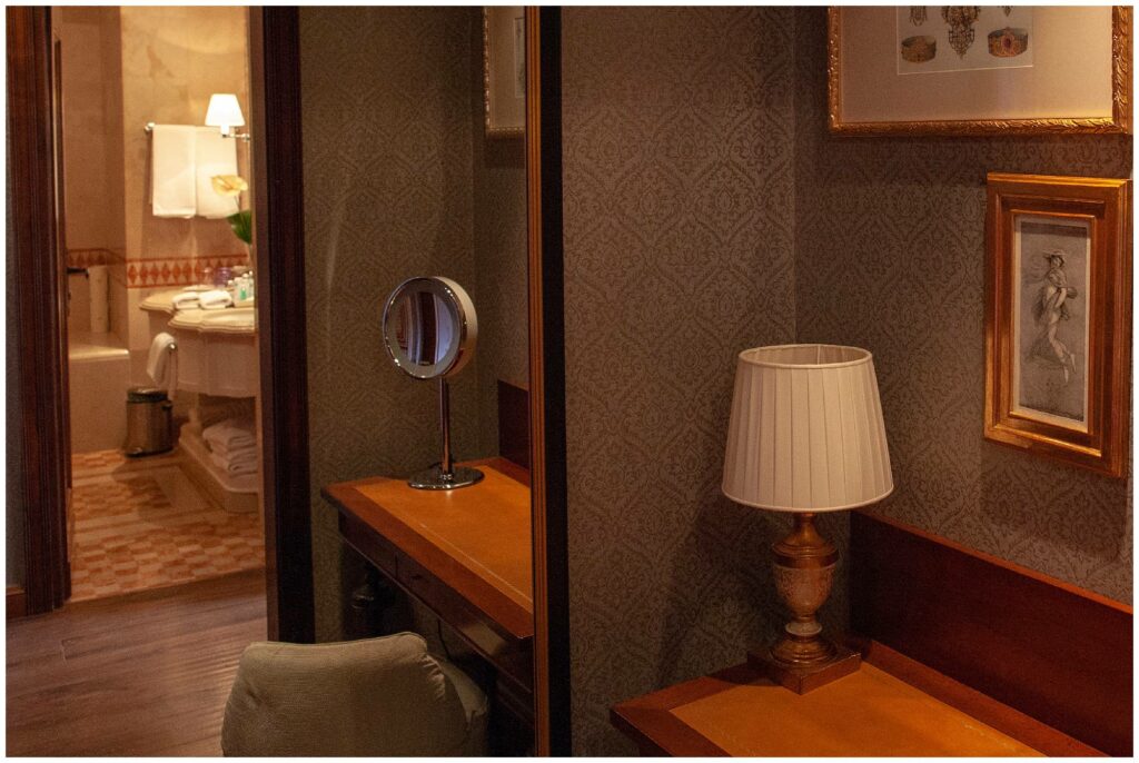 Journey of Doing - St Regis Florence closet and dressing area