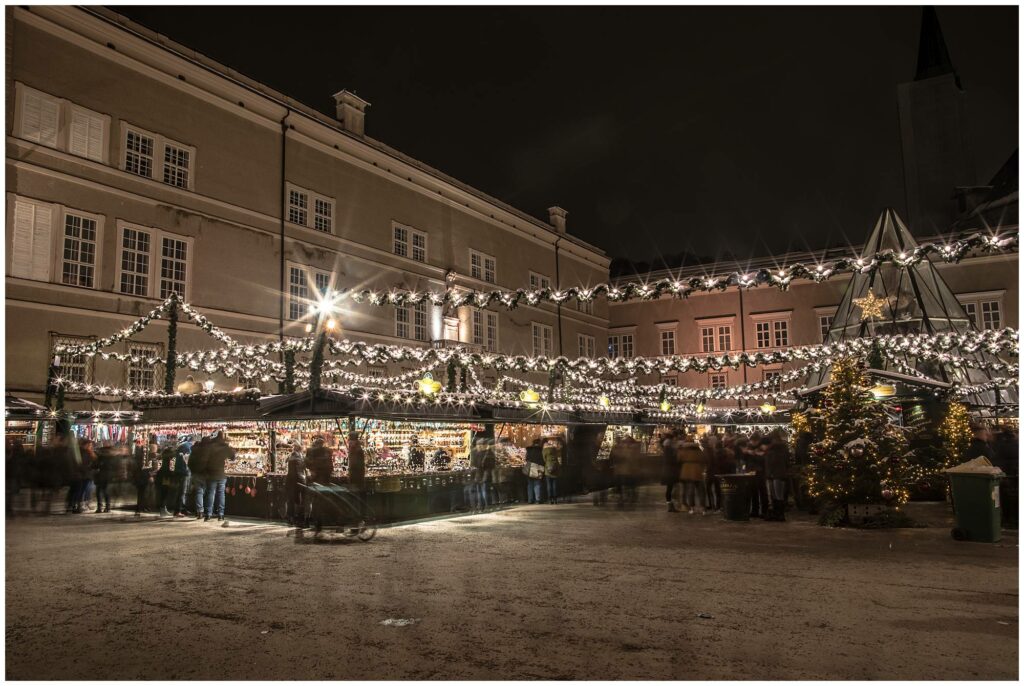 Does Salzburg have a Christmas market at night?