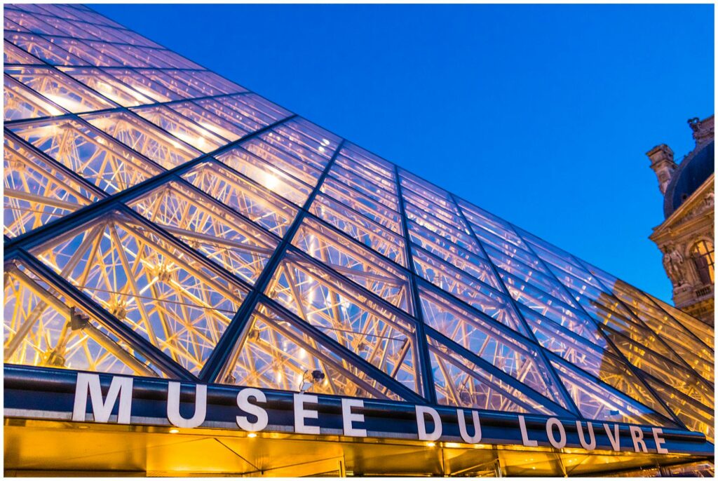 Journey of Doing - blue hour at the Louvre