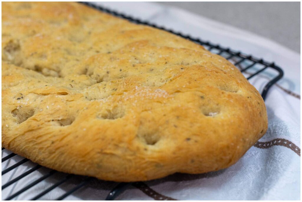 Journey of Doing - Use your bread machine to make this easy focaccia recipe to recreate your favorite Ligurian treat! 