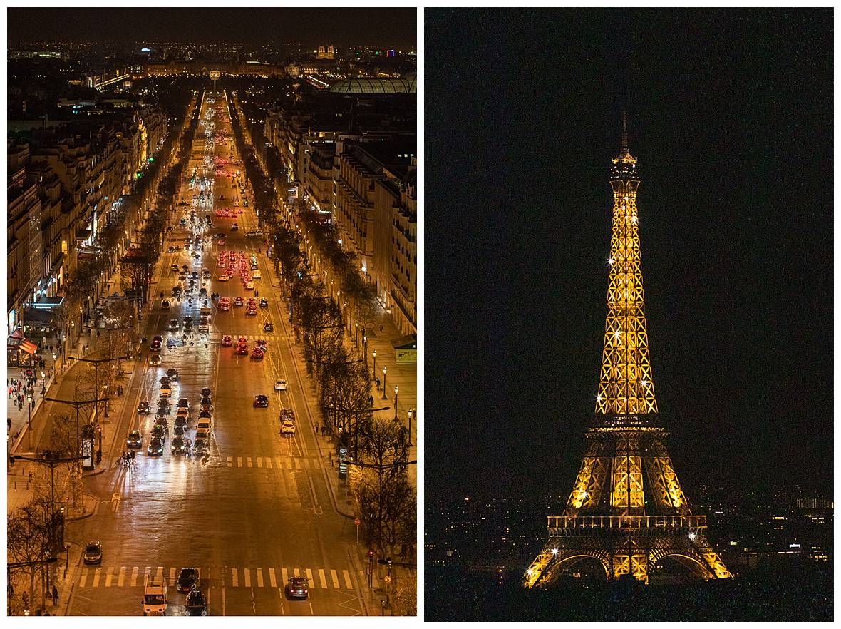 Journey of Doing - best view of the Eiffel Tower at night