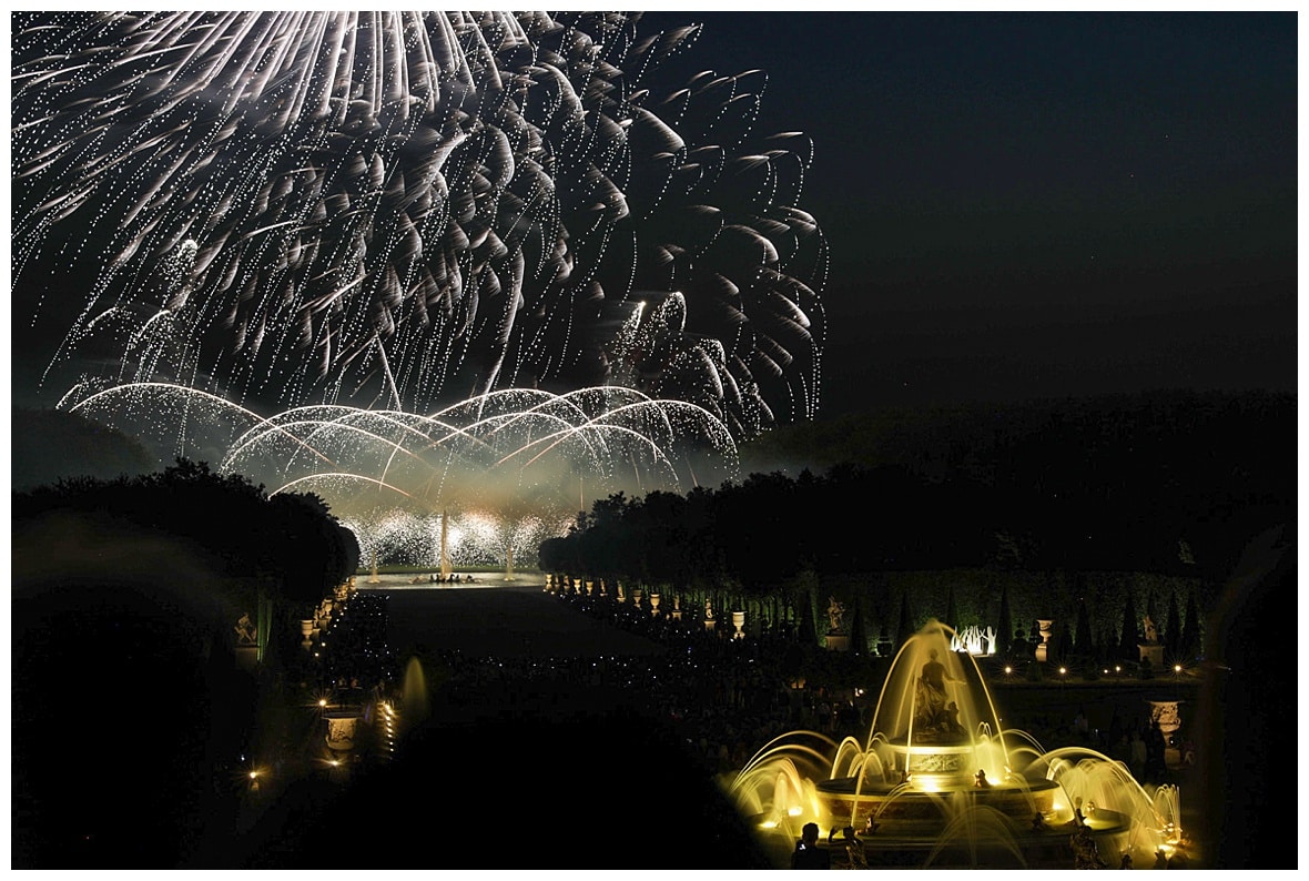 Chateau de Versailles fountains and fireworks