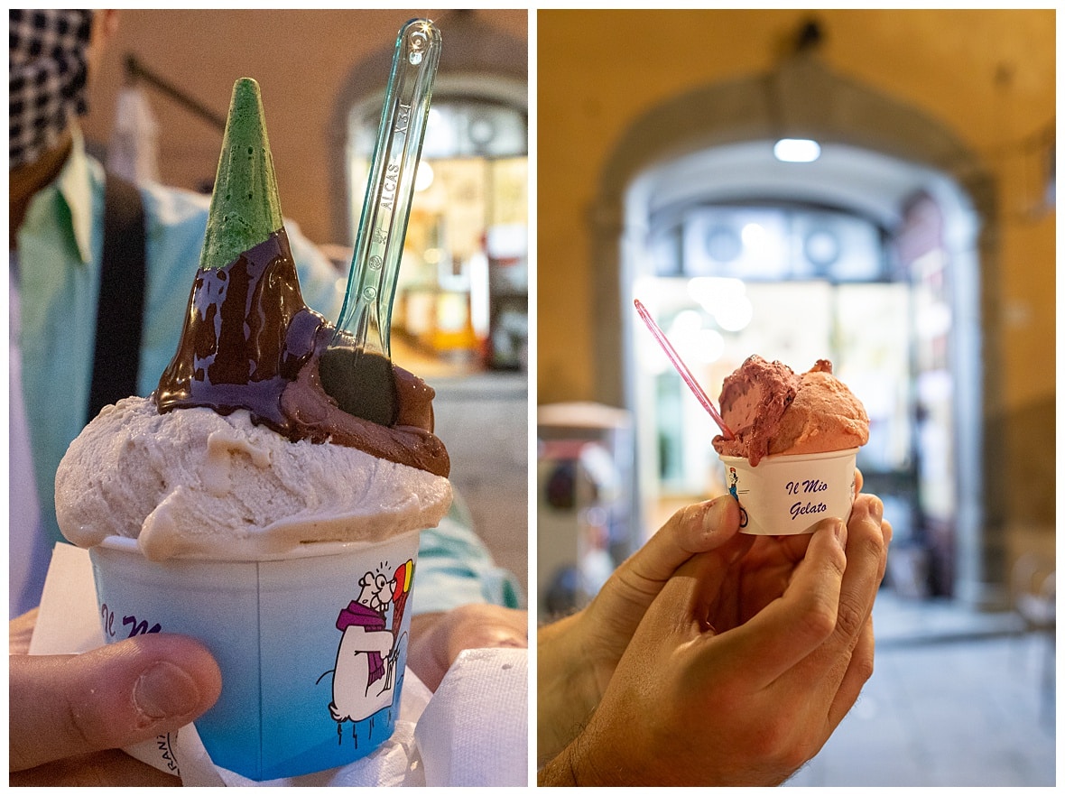 Best gelato in Cortona Italy