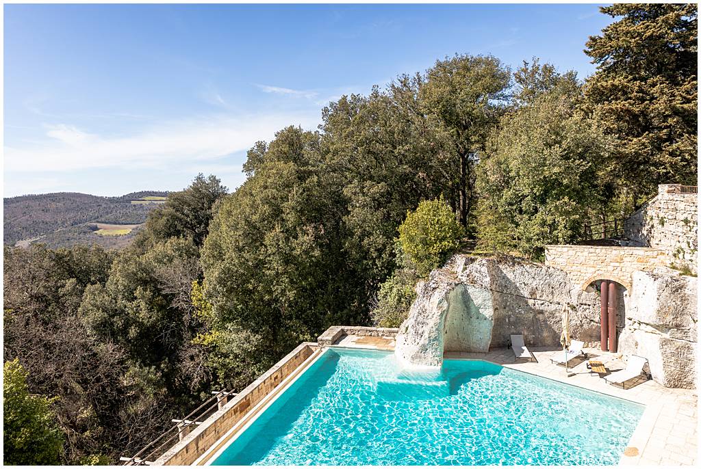 Borgo Pignano pool - where to stay in Tuscany - where to stay near Volterra Italy
