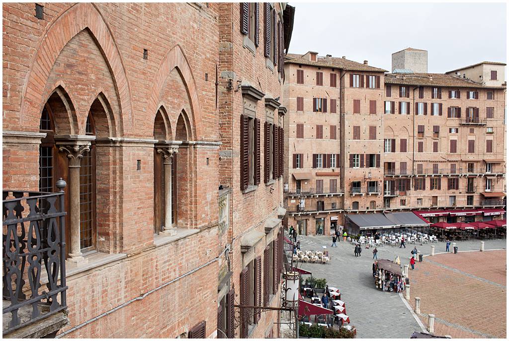 Where to Stay in Siena -  Where to Stay in Tuscany - La Terrazza sul Campo view