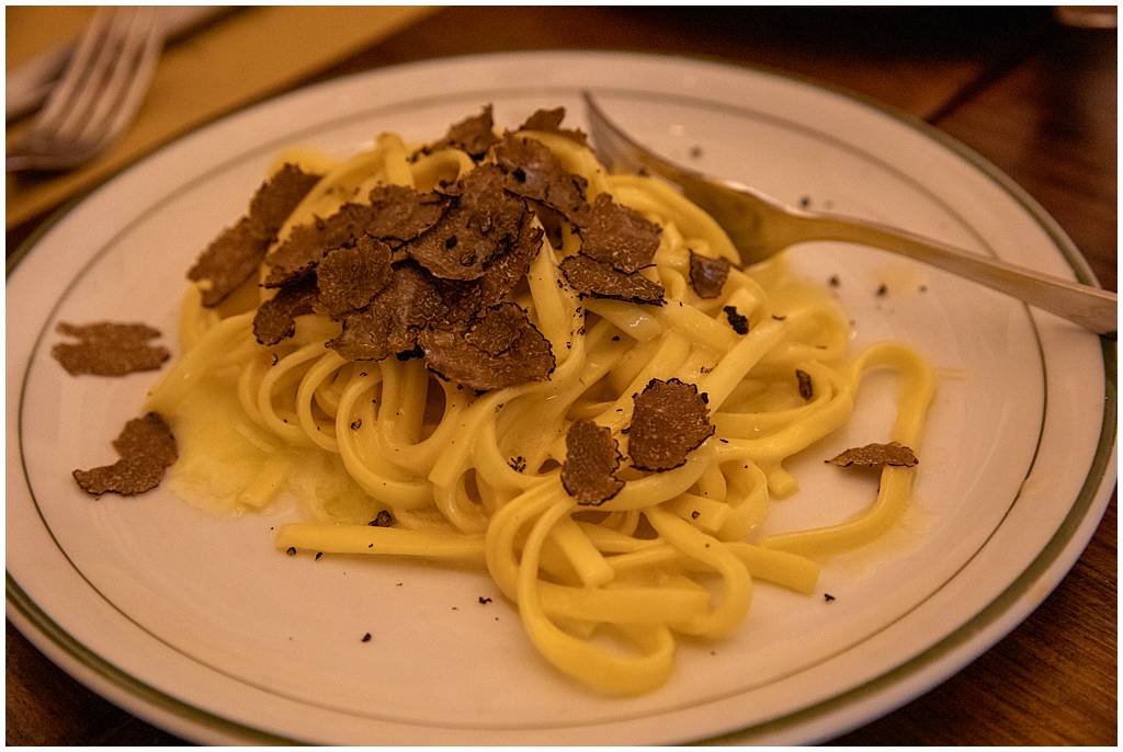 Truffle pasta in Florence