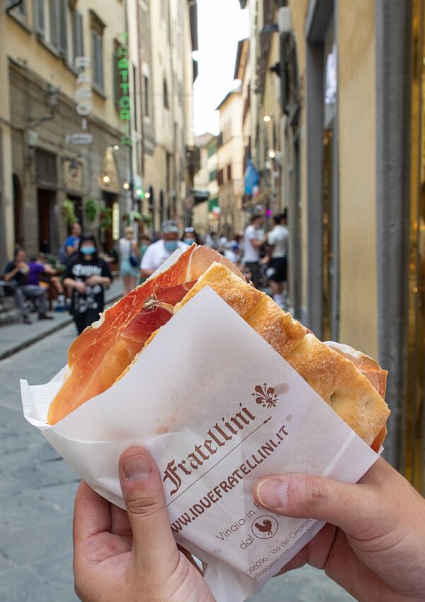 Journey of Doing - think the panino is one of the best street foods in Florence. Click here for reviews on where to find some of the best panini in Florence!