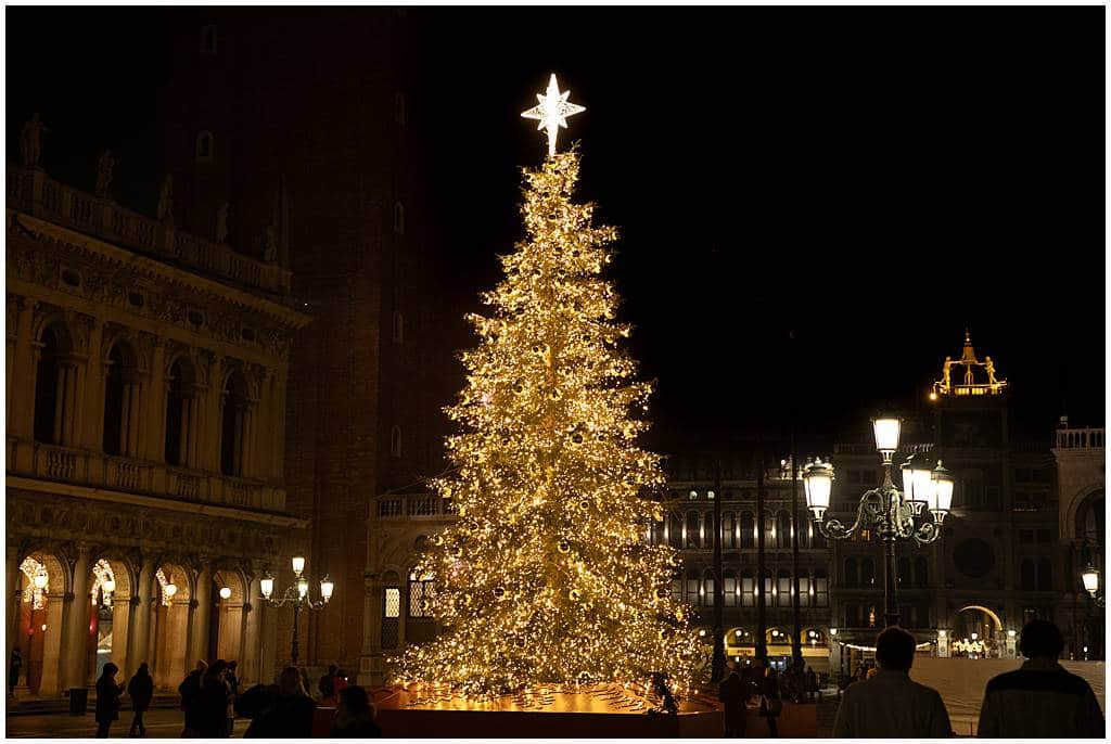 San Marco square in Venice at Christmas