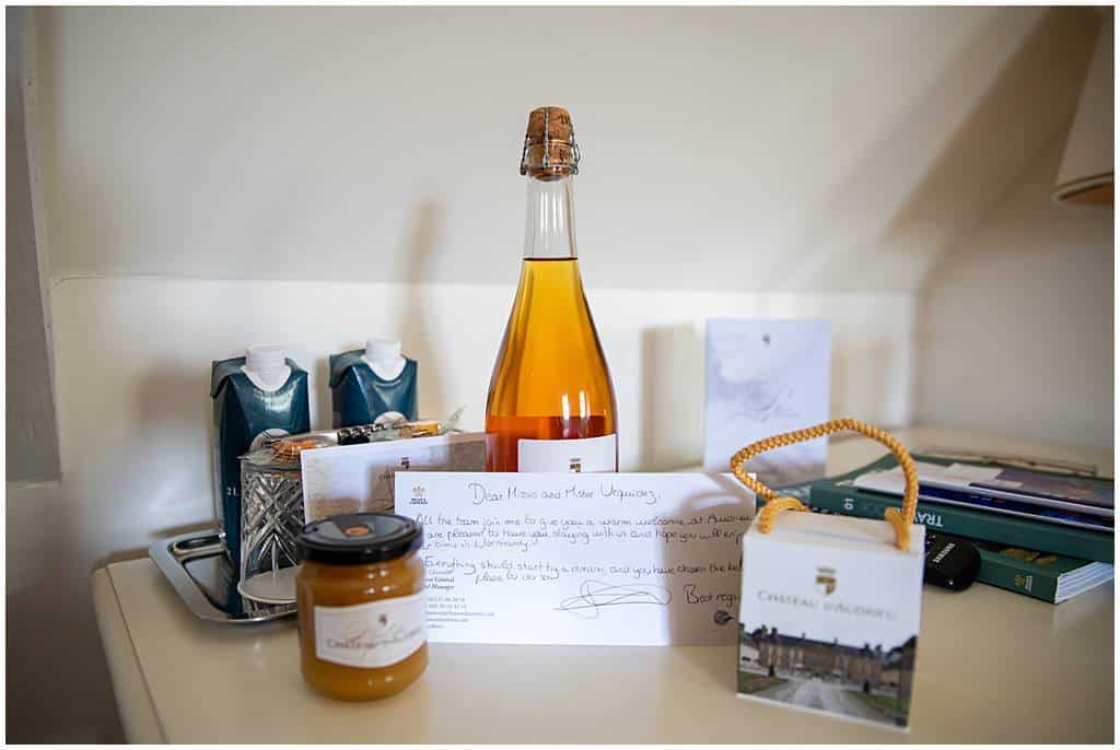 Journey of Doing - Relais and Chateau welcome gift at Chateau d'Audrieu